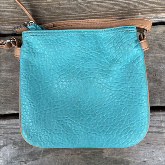 Rosetti Crossbody Pebble Teal With Tan - Picture 7 of 9